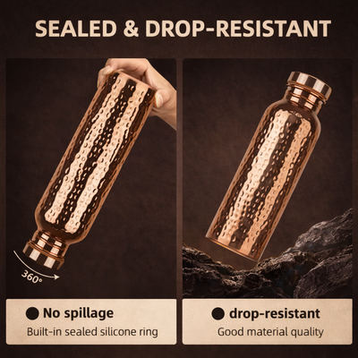Prime Copper Handcrafted Hammered Copper Bottle